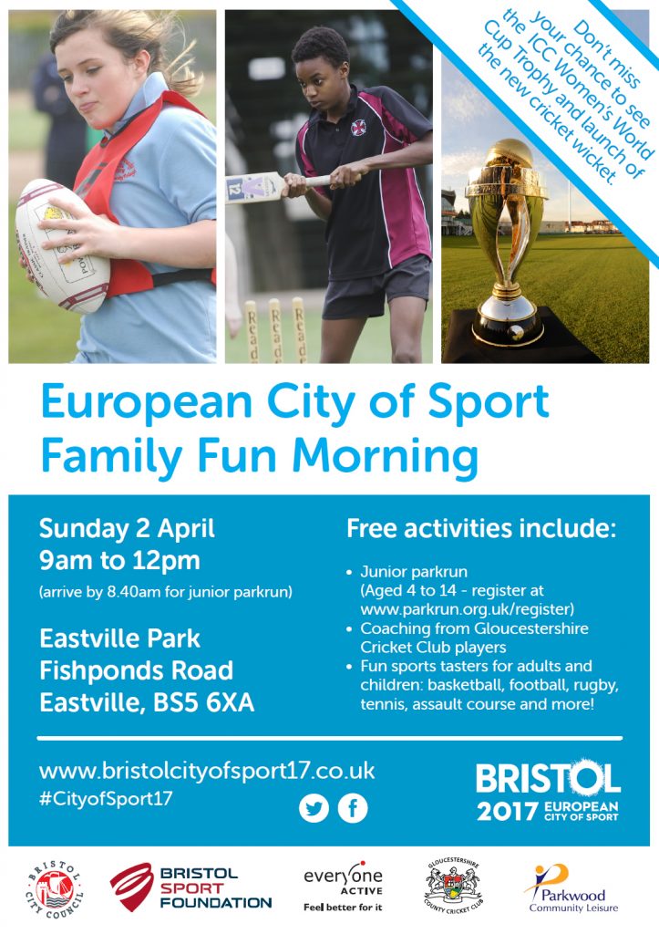 ECoS launch family fun poster 723x1024 - Family Fun Sports Morning -  Sunday 2nd April 2017