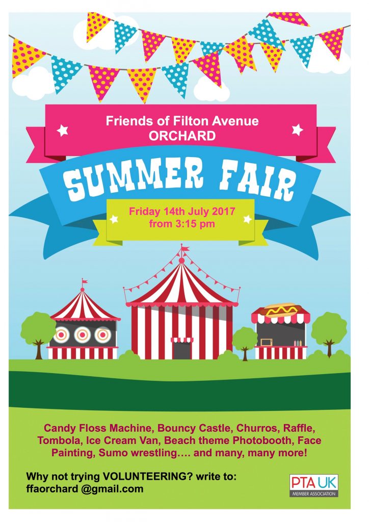 Orchard FFA 724x1024 - Orchard Campus Summer Fair 3.15pm Tomorrow  - All Welcome - Hope to see you there