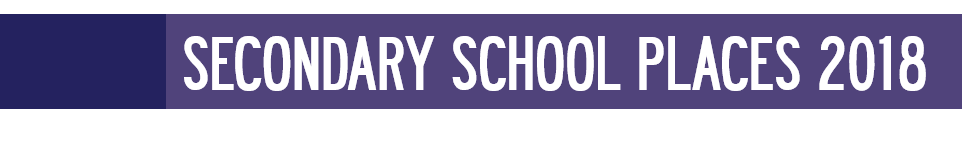 Seconday School Places Image 1 - Secondary School Application Deadline 31st October 2017